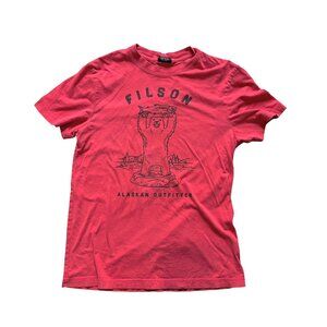 Filson Lightweight Outfitter Tee - S MADE IN USA Bear Salmon Alaska